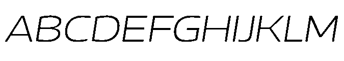 Mizzen Light Ample Italic Font UPPERCASE