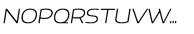 Mizzen Light Ample Italic Font UPPERCASE