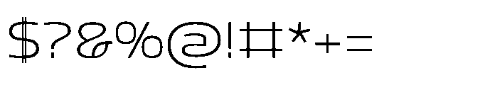 Mizzen Light Ample Font OTHER CHARS