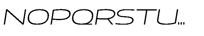 Mizzen Light Wide Italic Font UPPERCASE