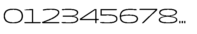Mizzen Light Wide Font OTHER CHARS