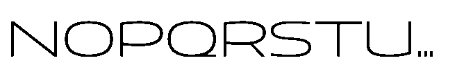 Mizzen Light Wide Font UPPERCASE
