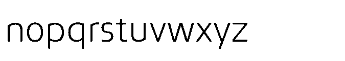 Mizzen Light Font LOWERCASE