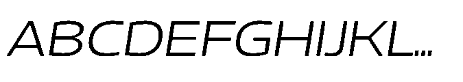 Mizzen Regular Ample Italic Font UPPERCASE