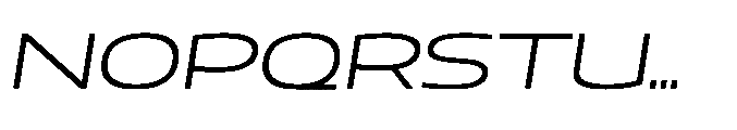 Mizzen Regular Wide Italic Font UPPERCASE