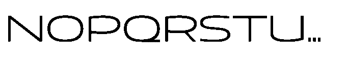 Mizzen Regular Wide Font UPPERCASE