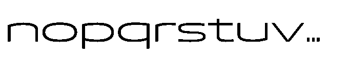 Mizzen Regular Wide Font LOWERCASE