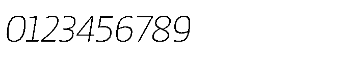 Mizzen Ultra Light Italic Font OTHER CHARS