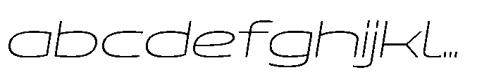 Mizzen Ultra Light Wide Italic FONT