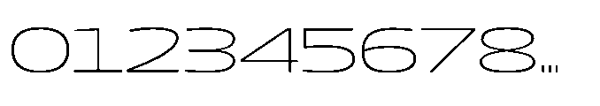 Mizzen Ultra Light Wide Font OTHER CHARS