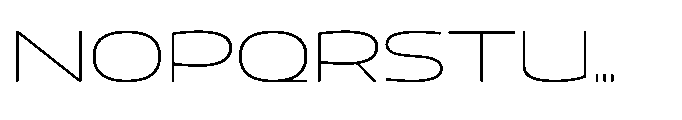 Mizzen Ultra Light Wide Font UPPERCASE