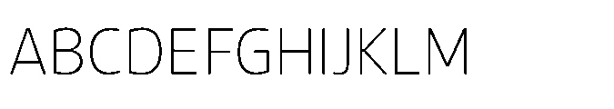 Mizzen Ultra Light Font UPPERCASE