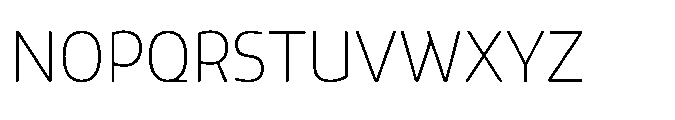 Mizzen Ultra Light Font UPPERCASE