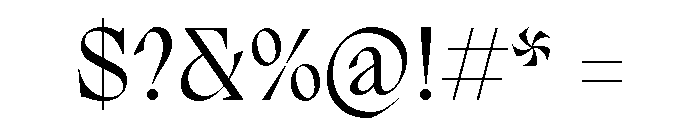 Migra 3 Font OTHER CHARS