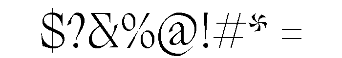 Migra Font OTHER CHARS