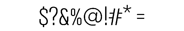 MikhmoretDL1.1AAA Light Font OTHER CHARS
