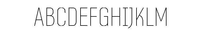 MikhmoretDL1.1AAA UltraLight Font UPPERCASE