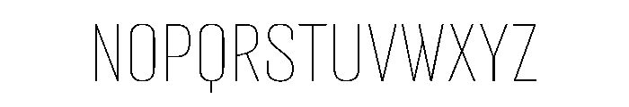 MikhmoretDL1.1AAA UltraLight Font LOWERCASE