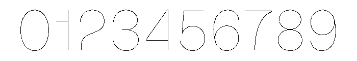 MillingSL Simplex Font OTHER CHARS