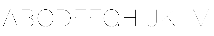 MillingSL Simplex Font UPPERCASE