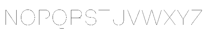MillingSL Simplex Font UPPERCASE