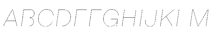 MillingSL SimplexItalic Font UPPERCASE