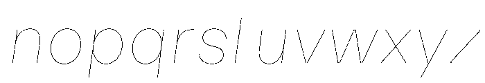 MillingSL SimplexItalic Font LOWERCASE