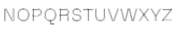 MillingSL Triplex Font UPPERCASE