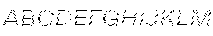 MillingSL TriplexItalic Font UPPERCASE