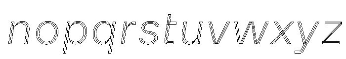 MillingSL TriplexItalic Font LOWERCASE