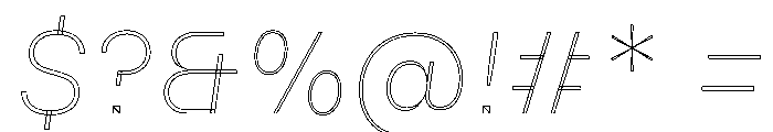 MillingTP DuplexG2Italic Font OTHER CHARS