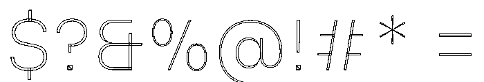 MillingTP DuplexG3 Font OTHER CHARS