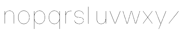 MillingTP SimplexG2 Font LOWERCASE