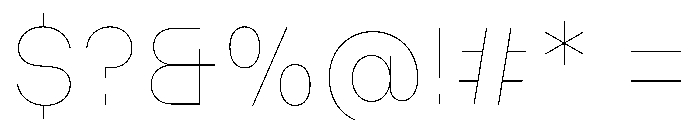 MillingTP SimplexG3 Font OTHER CHARS
