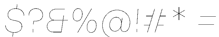MillingTP SimplexG3Italic Font OTHER CHARS