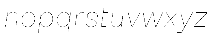 MillingTP SimplexG3Italic Font LOWERCASE