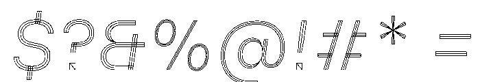 MillingTP TriplexG2Italic Font OTHER CHARS