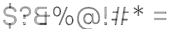 MillingTP TriplexG3 Font OTHER CHARS