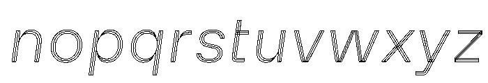 MillingTP TriplexG3Italic Font LOWERCASE
