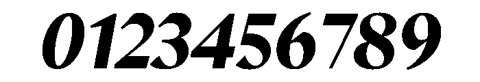 MinSans BlackItalic Font OTHER CHARS