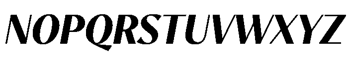MinSans BlackItalic Font UPPERCASE