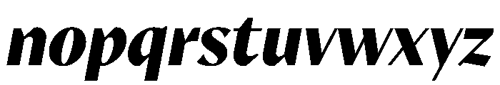 MinSans BlackItalic Font LOWERCASE