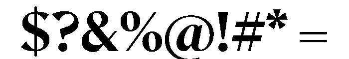 MinSans Bold Font OTHER CHARS