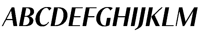 MinSans BoldItalic Font UPPERCASE