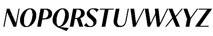 MinSans BoldItalic Font UPPERCASE