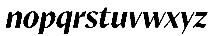 MinSans BoldItalic Font LOWERCASE