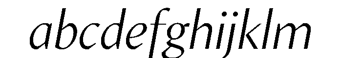 MinSans BookItalic FONT