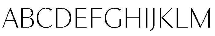 MinSans Light Font UPPERCASE