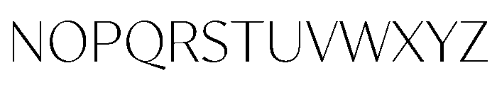 MinSans Light Font UPPERCASE