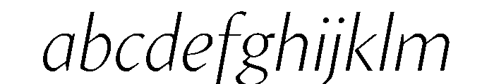 MinSans LightItalic FONT